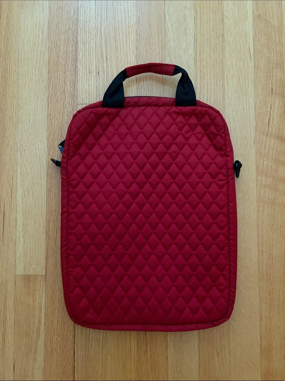 eBags Quilted Laptop Sleeve Bag in Deep Red